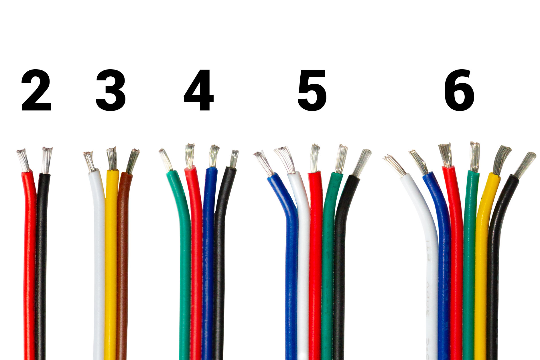 Meterware Verlängerung 4adrig für RGB LED-Strips 4-adrig RGB-LED-Kabel Litze  Litzenkabel AWG20, Verlängerungskabel, LED-STRIPS ZUBEHÖR