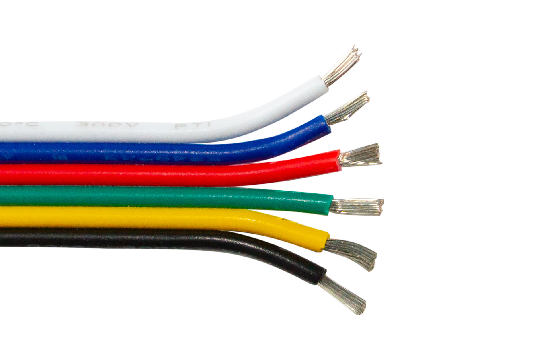 Meterware Verlängerung 6adrig für RGB+WW+CW LED-Strips 6-adrig  RGBW-LED-Kabel, Litze, Litzenkabel AWG20, Verlängerungskabel, LED-STRIPS  ZUBEHÖR